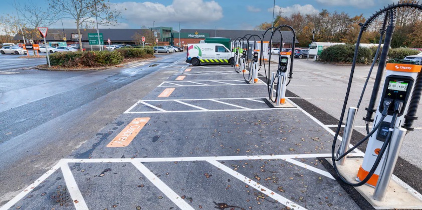 Osprey more than doubles its number of rapid EV chargers this year