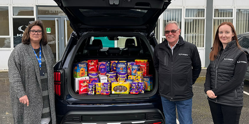 KGM Motors UK spreads egg-citement with Easter egg drive for young people in the local community